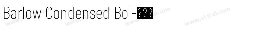 Barlow Condensed Bol字体转换